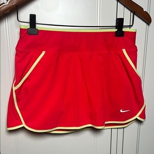 Nike Red Skort with Yellow Trim